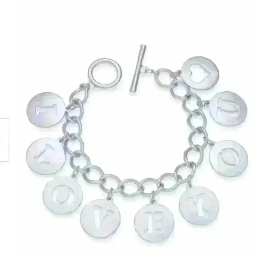 Holiday Lane I Love You Silver Charm Bracelet‎